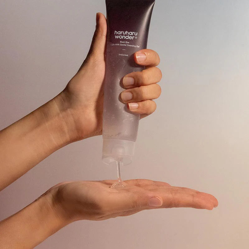 Black Rice Triple AHA Gentle Cleansing Gel - HARUHARU WONDER