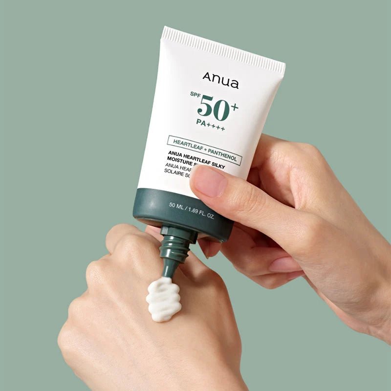ANUA – Heartleaf + Panthenol Moisture Sun Fluid 50ml SPF50+ - 50 mL - Mimi's Glow