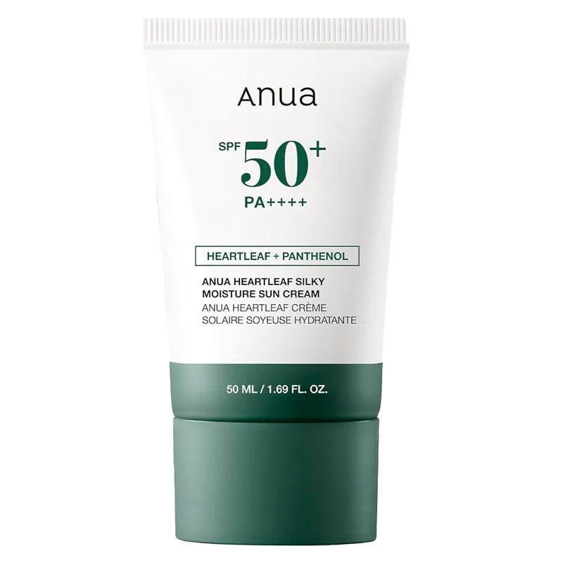 ANUA – Heartleaf + Panthenol Moisture Sun Fluid 50ml SPF50+ - 50 mL - Mimi's Glow