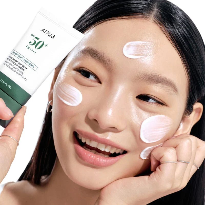 ANUA – Heartleaf + Panthenol Moisture Sun Fluid 50ml SPF50+ - 50 mL - Mimi's Glow