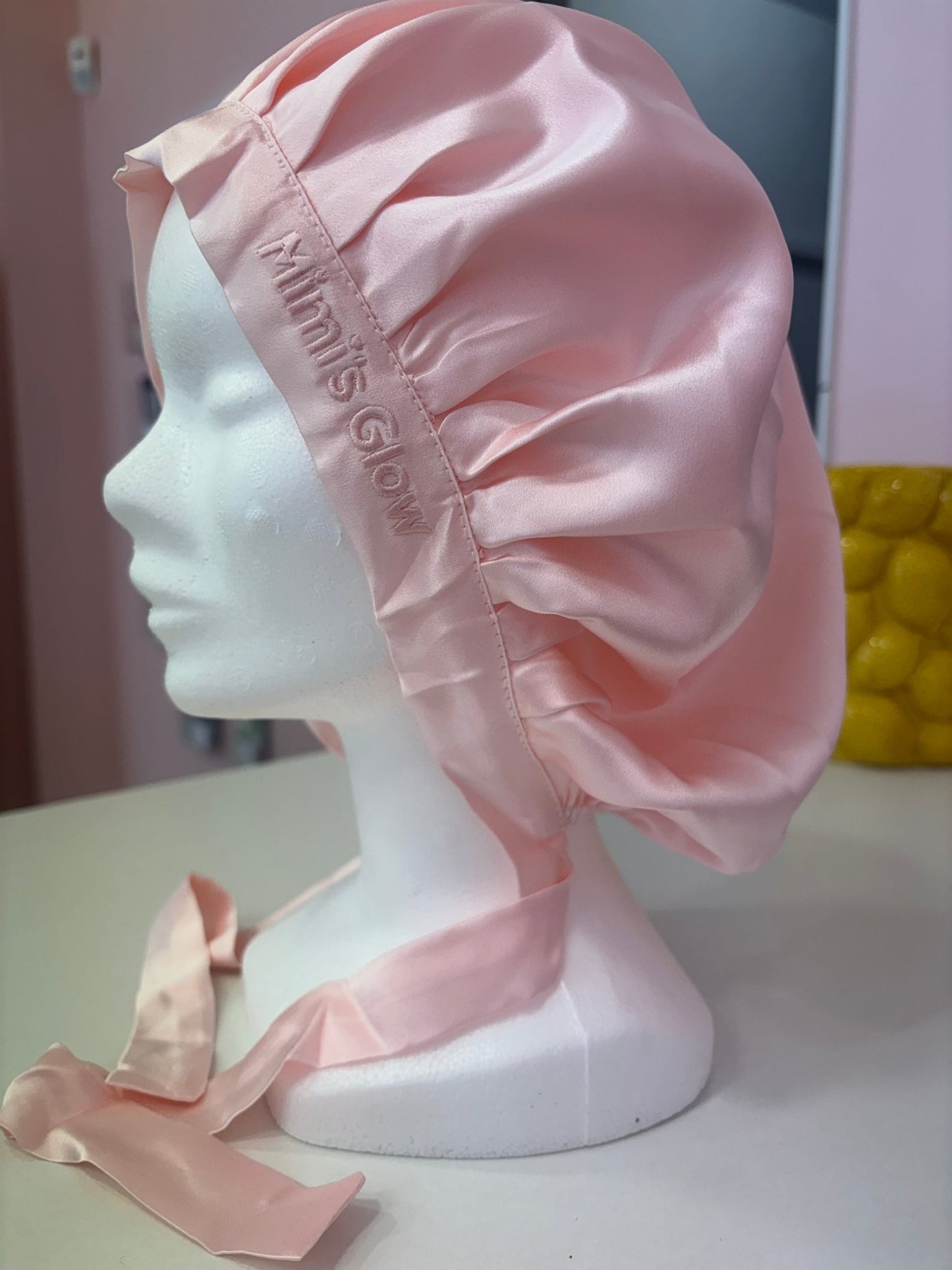 Bonnet de nuit 100% soie de mûrier 19 mm double couche - Mimi's Glow