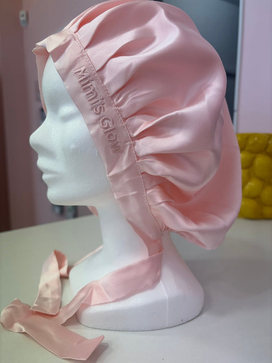 Bonnet de nuit 100% soie de mûrier 19 mm double couche - Mimi's Glow