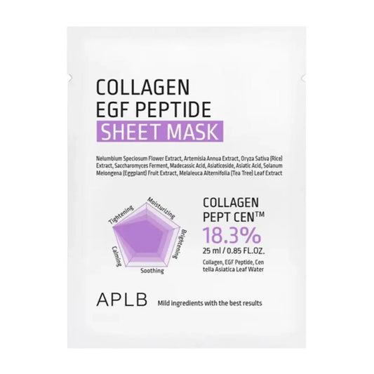 Collagen EGF Peptide Sheet Mask - APLB - Mimi's Glow