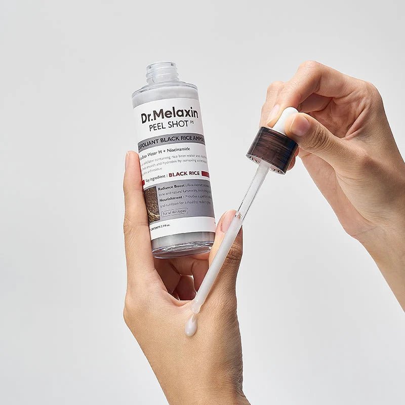 Dr.Melaxin – Peel Shot Exfoliating Black Rice Ampoule 80ml - Mimi's Glow