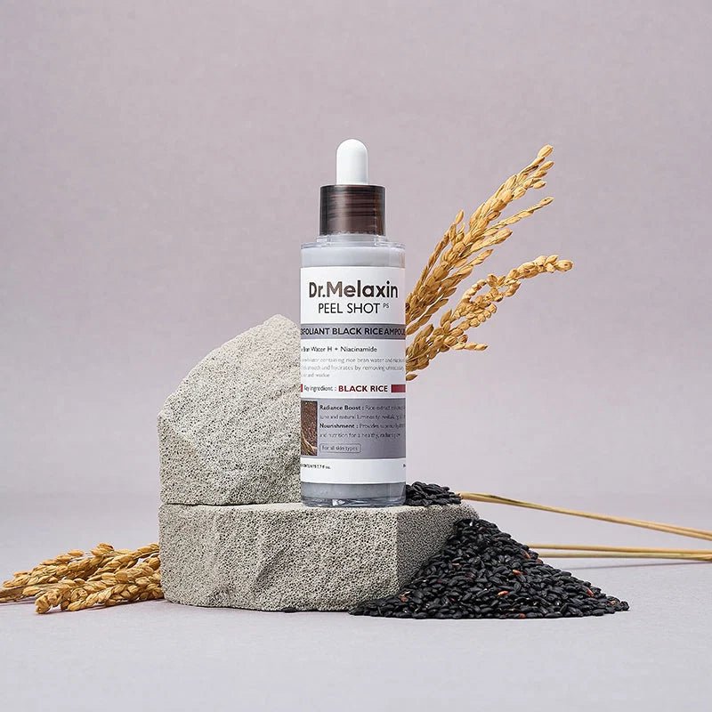 Dr.Melaxin – Peel Shot Exfoliating Black Rice Ampoule 80ml - Mimi's Glow