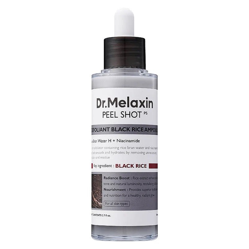 Dr.Melaxin – Peel Shot Exfoliating Black Rice Ampoule 80ml - Mimi's Glow