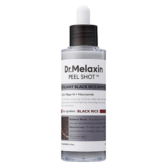 Dr.Melaxin – Peel Shot Exfoliating Black Rice Ampoule 80ml - Mimi's Glow