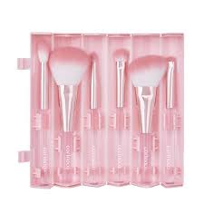 CORINGCO Pink Roll Make Up Brush Set