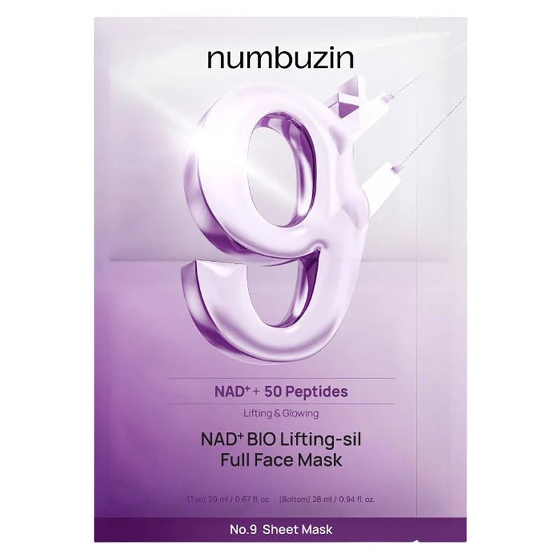 Numbuzin – No.9 NAD Bio Lifting-sil Full Face Mask - Mimi's Glow