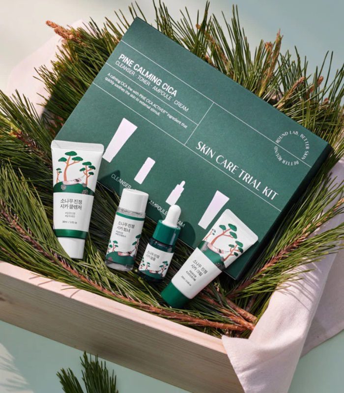 Pine Calming Cica Trial Kit - ROUND LAB - Mimi's Glow